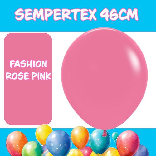 Balloons 46cm Fashion Rose Pink Sempertex Pk 6