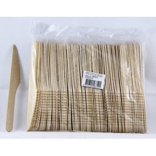 Birch Wood Eco Knives 16cm Pack of 100 Eco Friendly