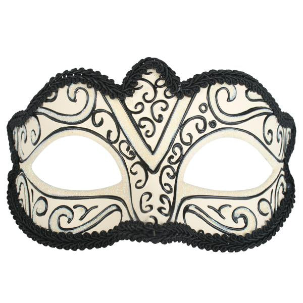 Mask Eye Capri Cream & Black Masquerade