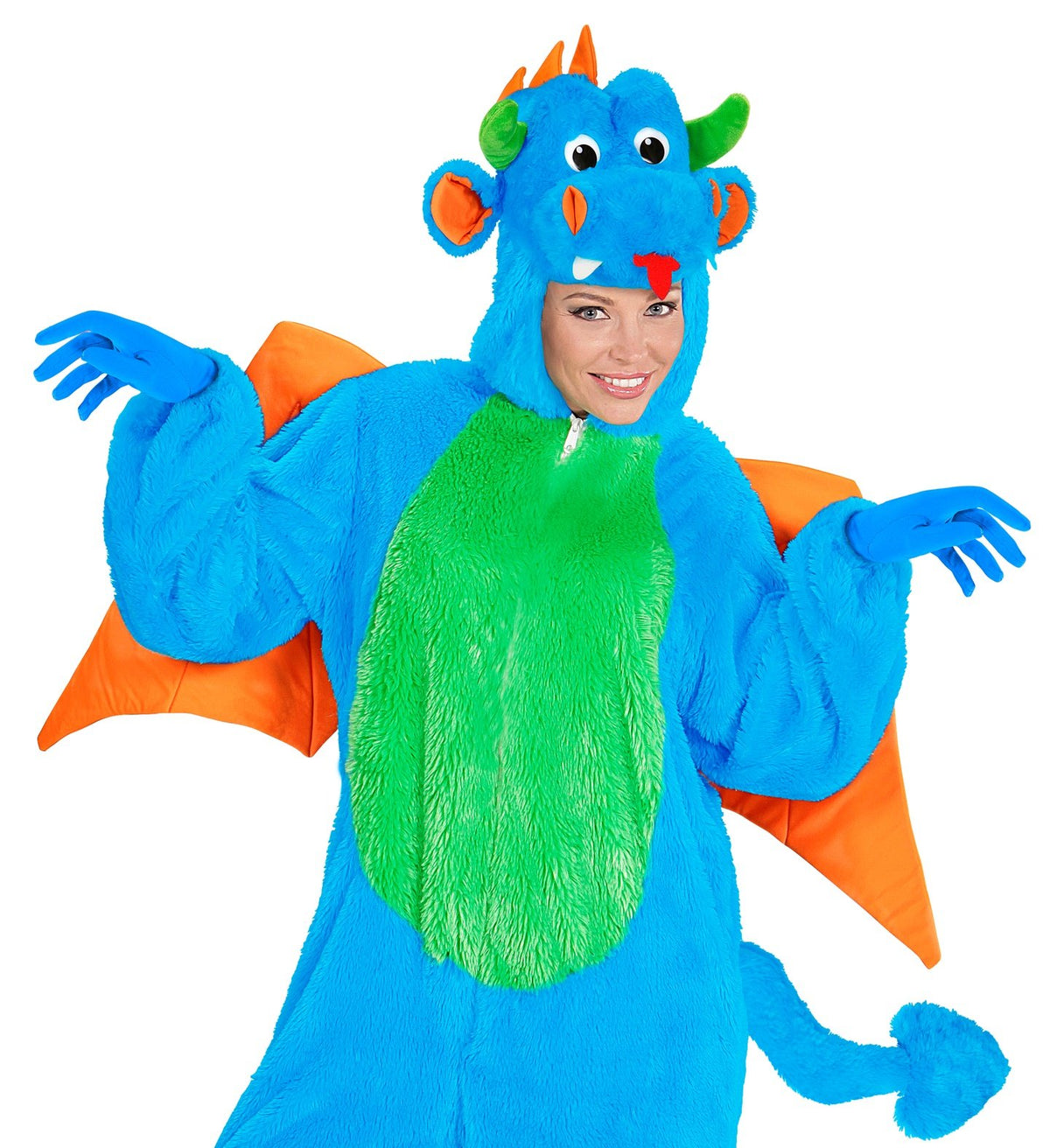Gloves Short Blue Adult Character Costume Accessory