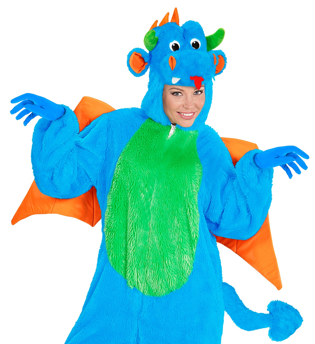Gloves Short Blue Adult Character Costume Accessory