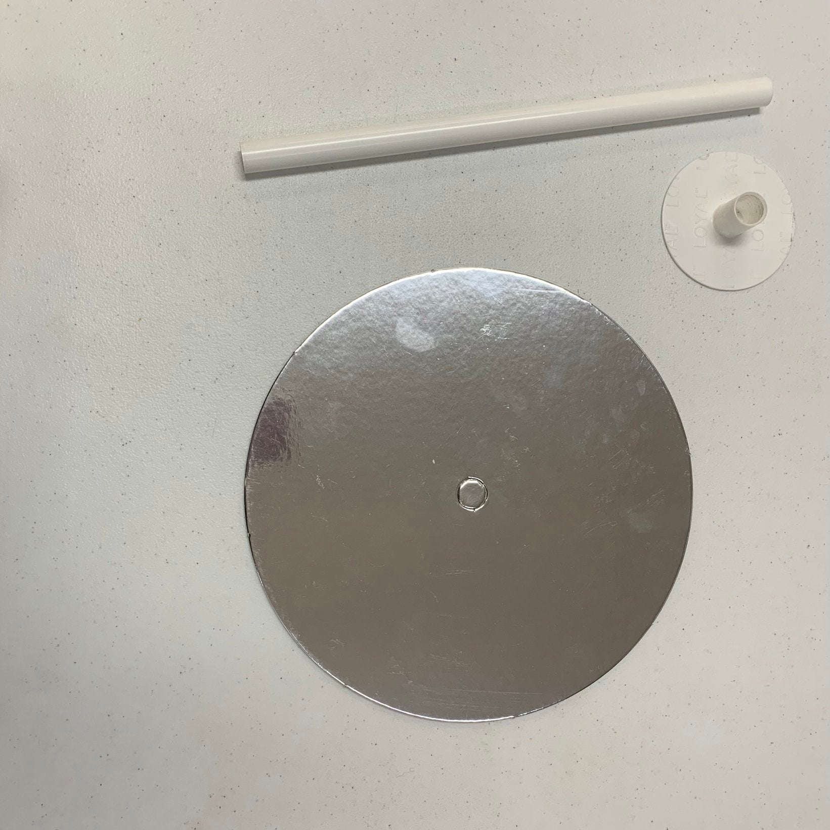 Cardboard Perforated 25cm Round Silver Cake Board (10in) Pk 10