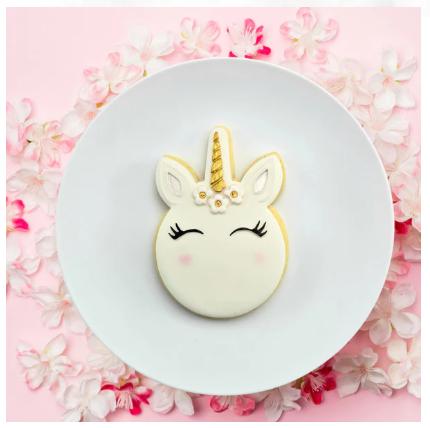 Unicorn Cookie/Biscuit Debosser & Cutter Set