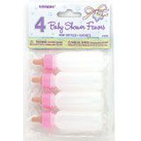 Baby Shower Favours Baby Bottles Pink Pk/4