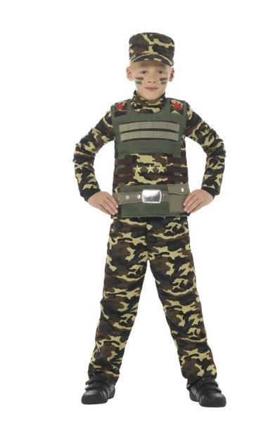 Costume Child Army/Military Camouflage Soldier Boy Medium
