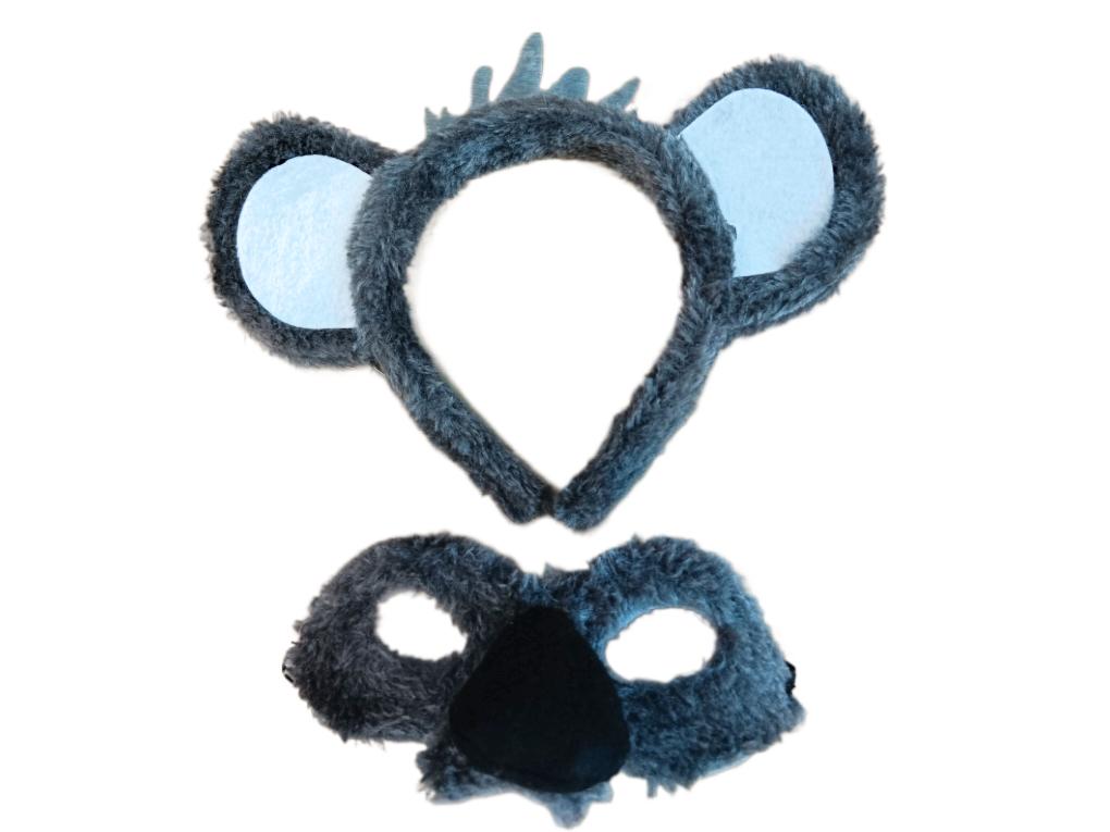 Animal Costume Headband & Mask Set Australian Koala