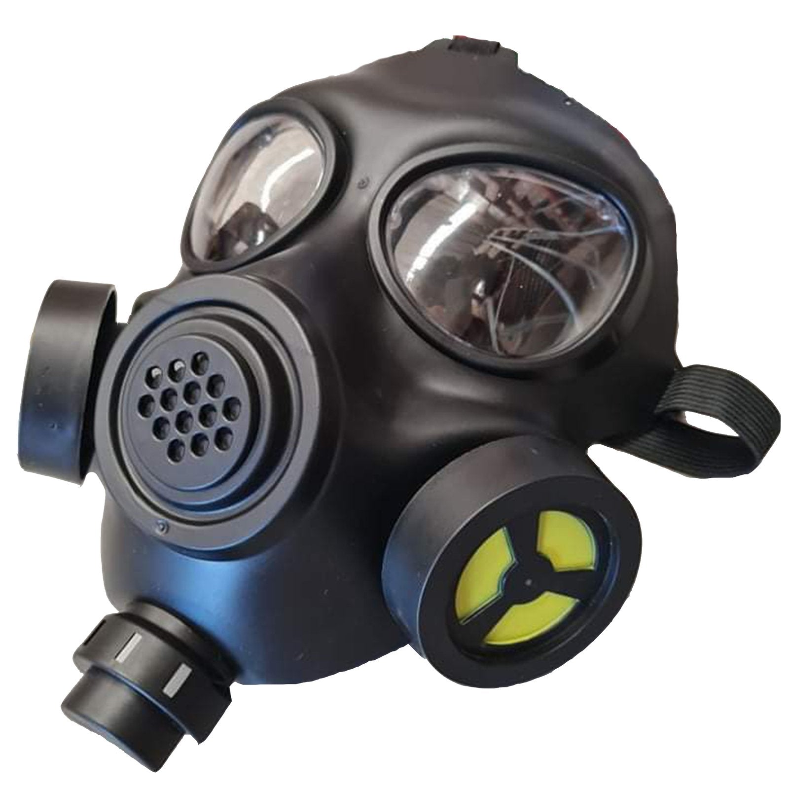 Mask Gas Military Style Biosecurity Hazard Black