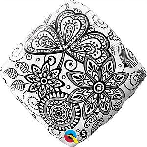 Balloon Foil 45cm Damask Diamond discontinued line