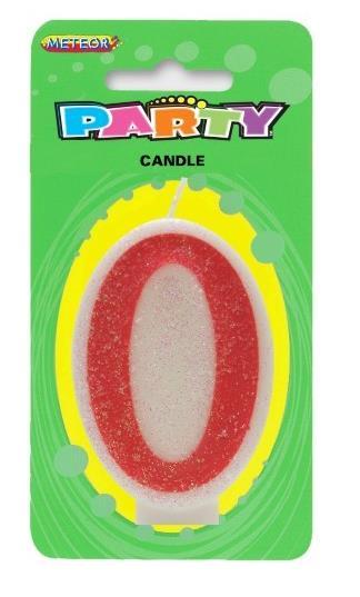 Candle Number 0 Pink