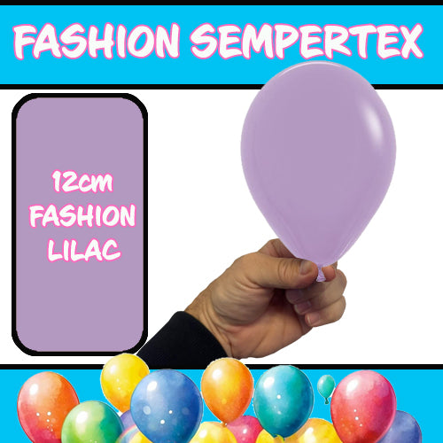Latex Balloon 12cm Fashion Lilac Purple Pk 100