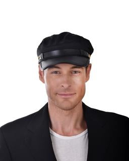 Hat Adult Greek/Greece Fishermans Cap Black