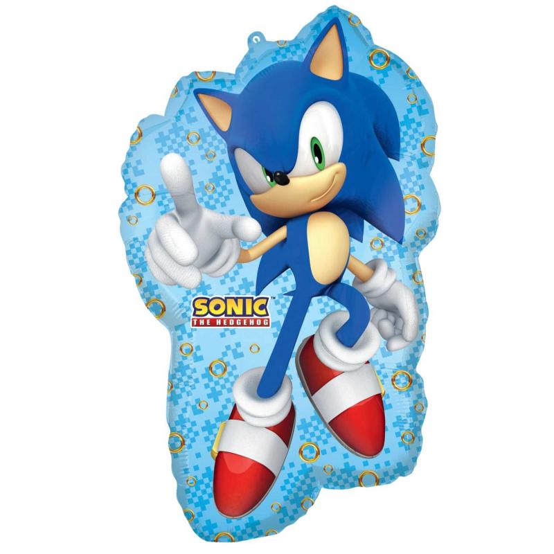 Sonic 2 The Hedgehog Foil Balloon Supershape 43cm X 76cm