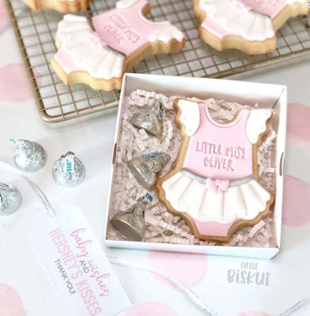Onesie with Tutu Stamp and Cookie/Biscuit Cutter Set (Little Biskut)