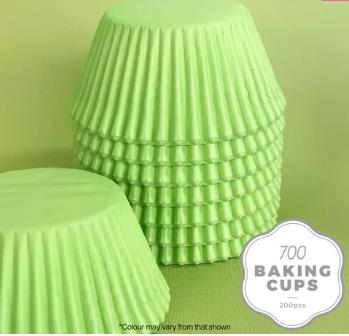 Baking Cupcake Paper Cases Pastel Lime Green 700 Pk/200