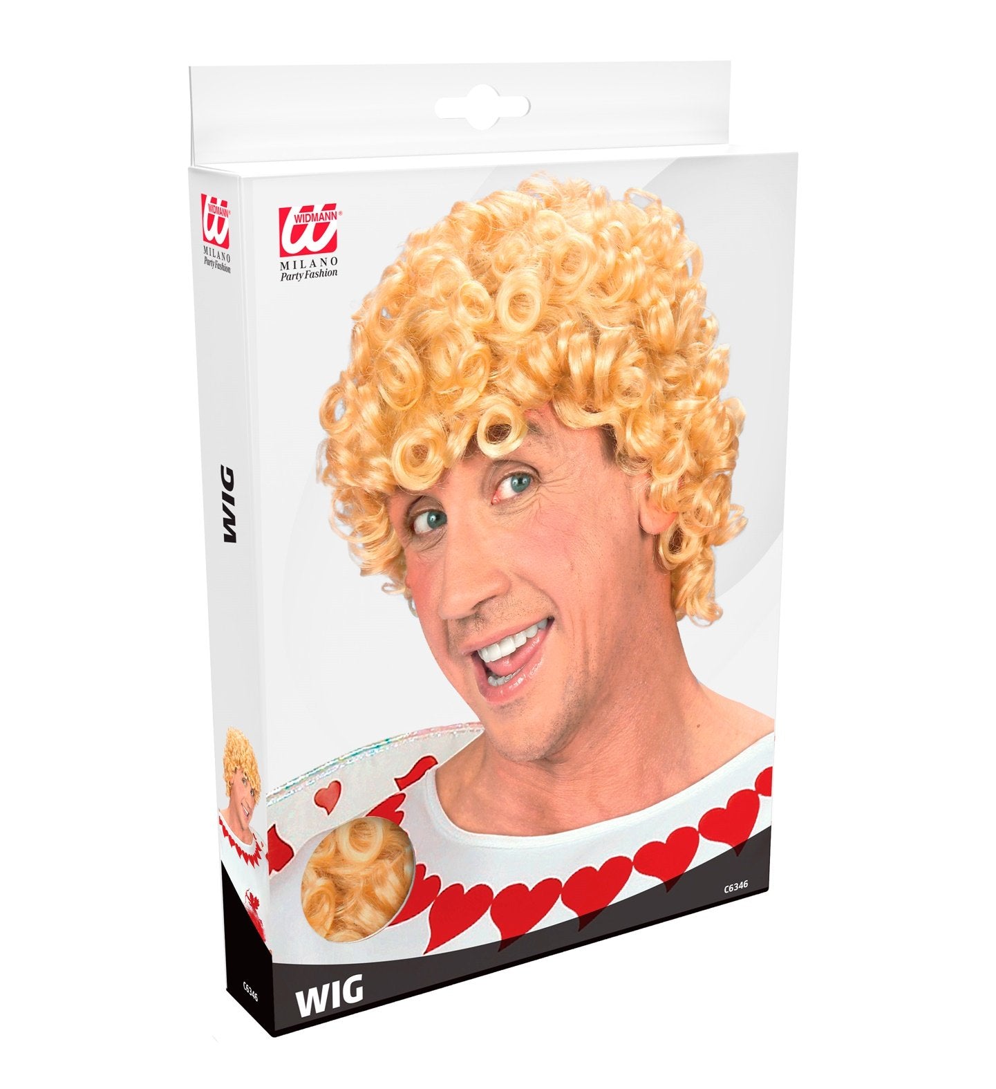 Wig Blonde Curly Cupid/Goldilocks Costume Accessory
