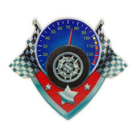 Racing Car Cake Topper/Figurines/Decoration Speedometer/Checkered Flag