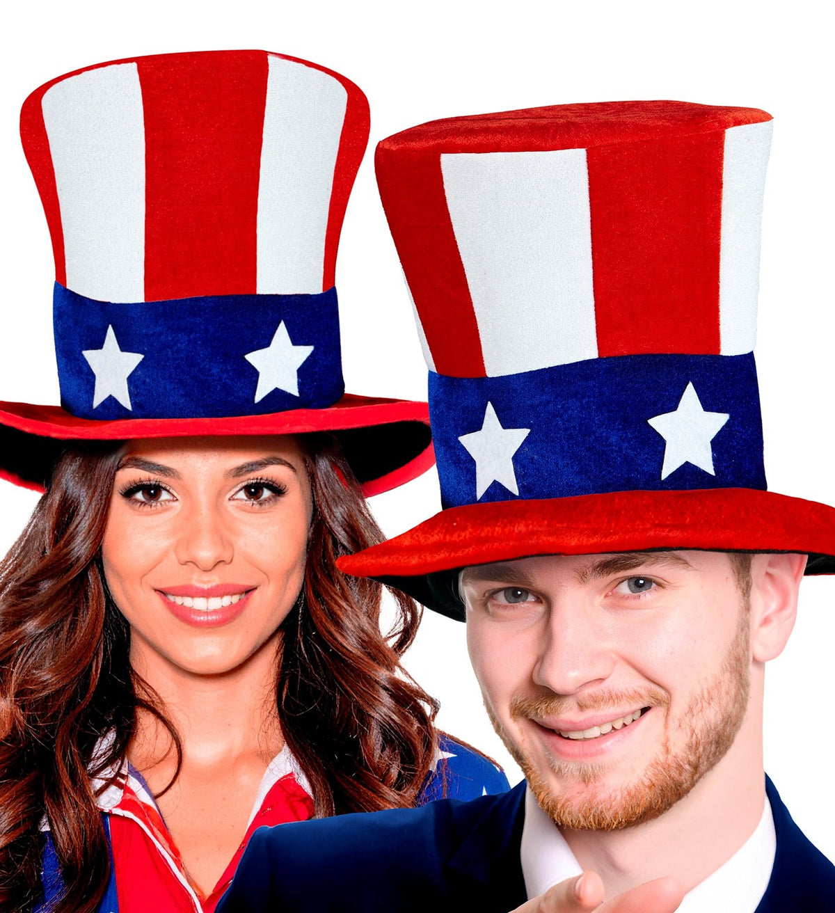 Top Hat International USA America Uncle Sam Stars & Stripes