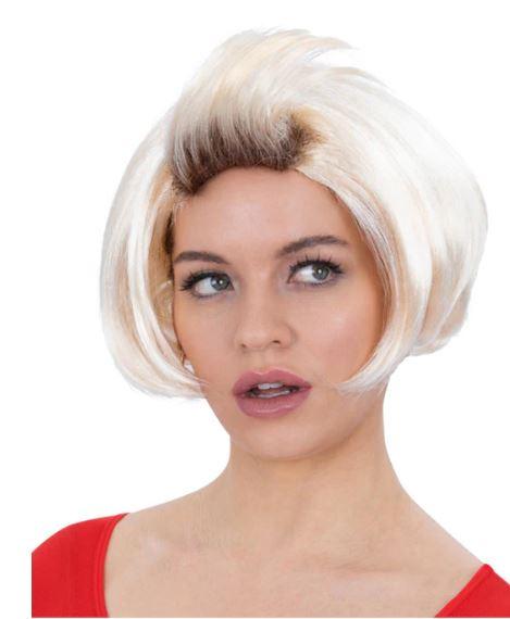 Wig Blonde Bob With Flick Fringe 1990s Mary