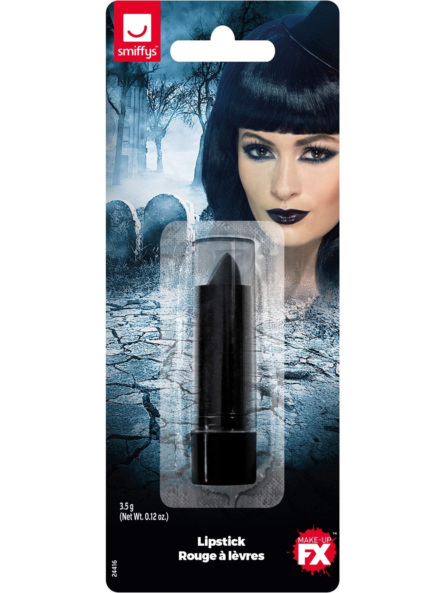 Lipstick Black 3.5g Costume Accessory Halloween & Horror