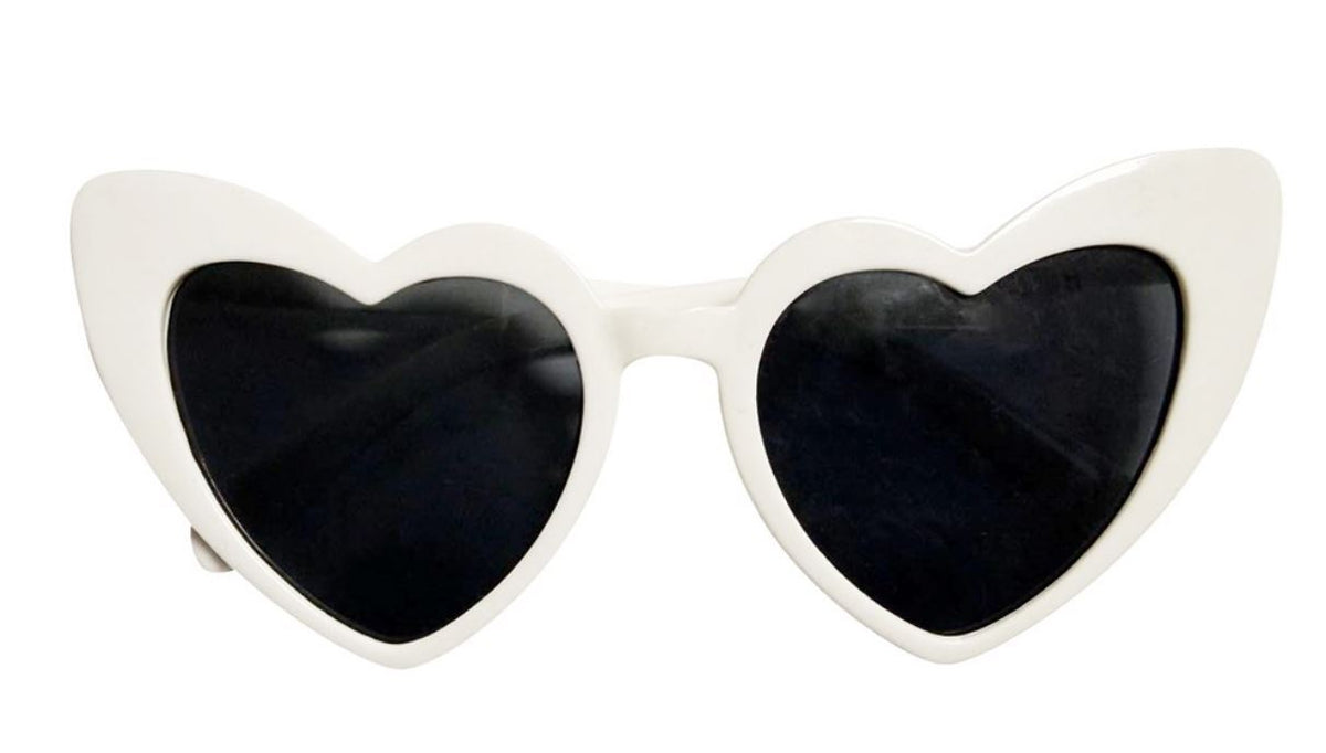 Glasses White Heart Shaped Hens Night Bride