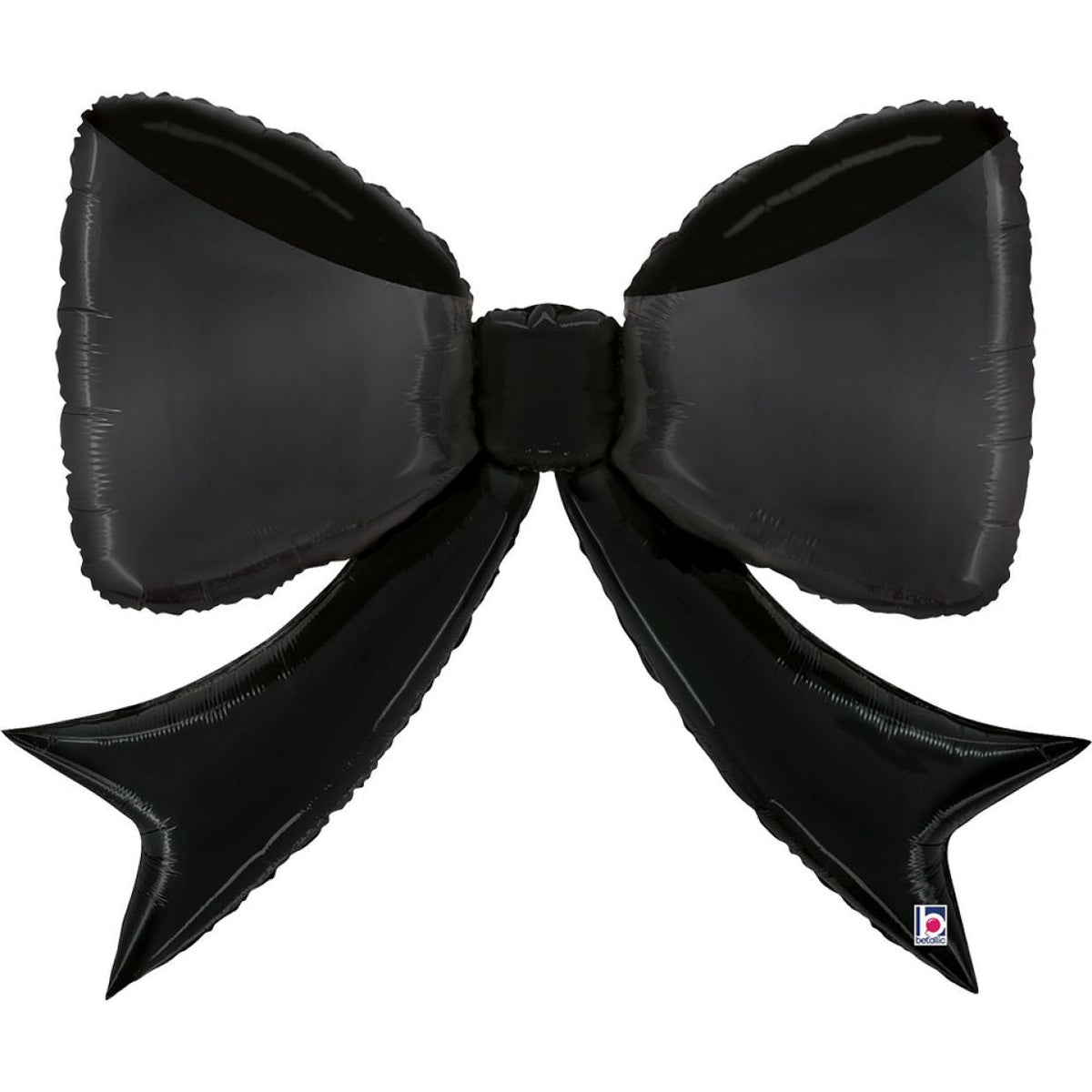 Balloon Foil Shape Bow Black 104cm