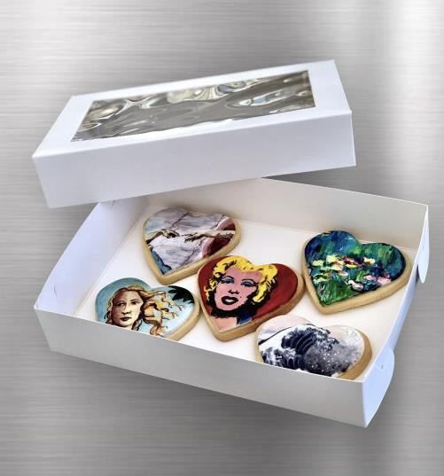 Biscuit/Bonbonnieres Box & Lid 25.5 X17.5 X5 cm Each