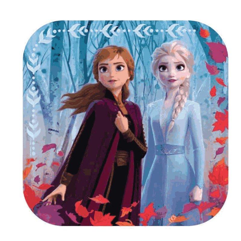 Frozen 2 Disney Square Paper Plate 23cm NPC Pk/8