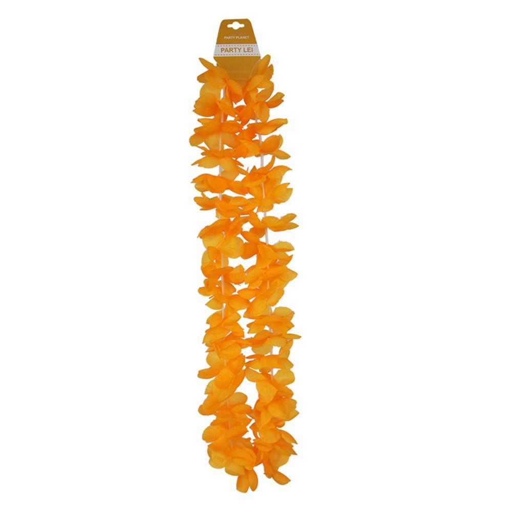 Orange Team Spirit Hawaiian Lei Sports Supporter