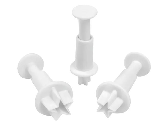 Plunger Cutters Star Set of 3 Pieces Cake Decorating