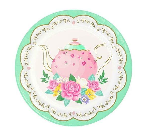 Floral Tea Party Small Plate 17.4cm Pk/8