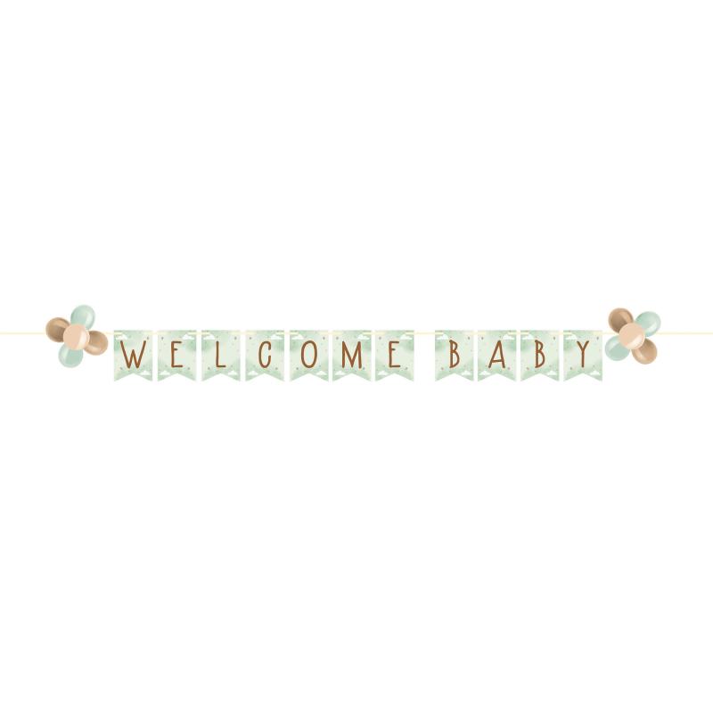 Teddy Bear Baby Shower Ribbon Banner Welcome Baby