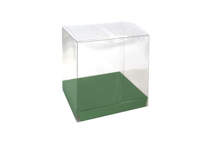 Favour Loot Gift Box Clear - Sage Green Pk 10