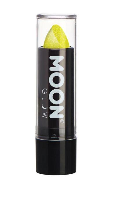 Iridescent Glitter Yellow Lipstick 4.2g Moon Glow Cosmetics