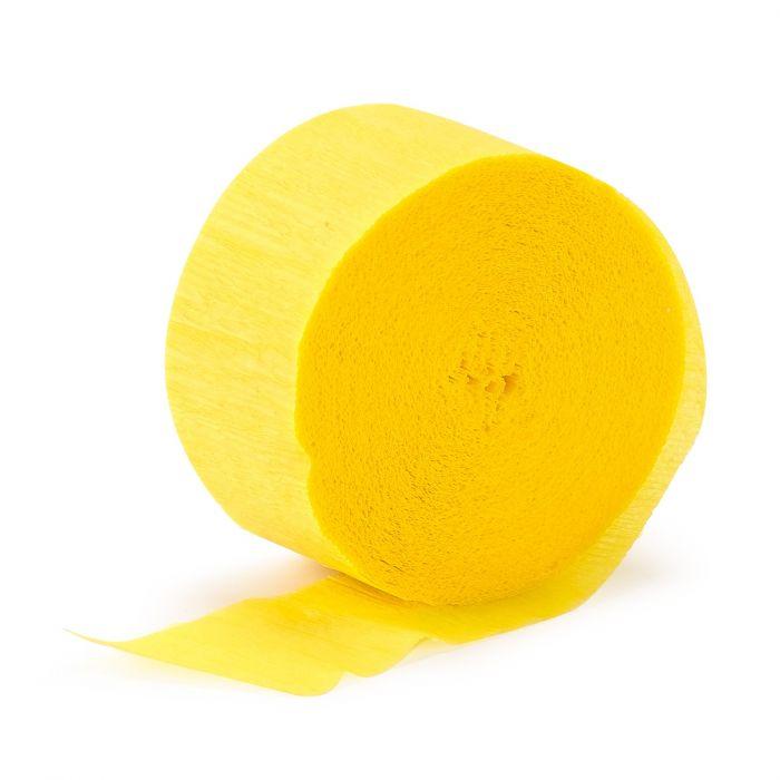 Crepe Streamer Yellow 45mm x 24m