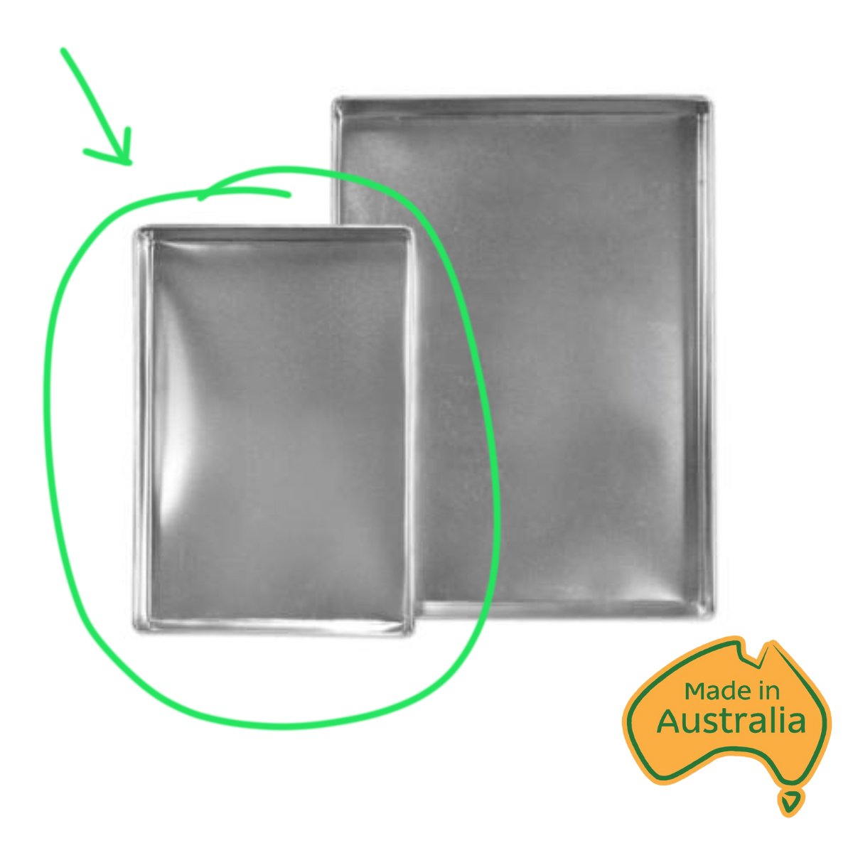 Cake Tin Lamington 30x20x4cm Australian Made
