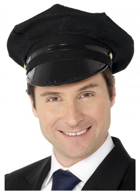 Hat Chauffer/Train Conductor Black