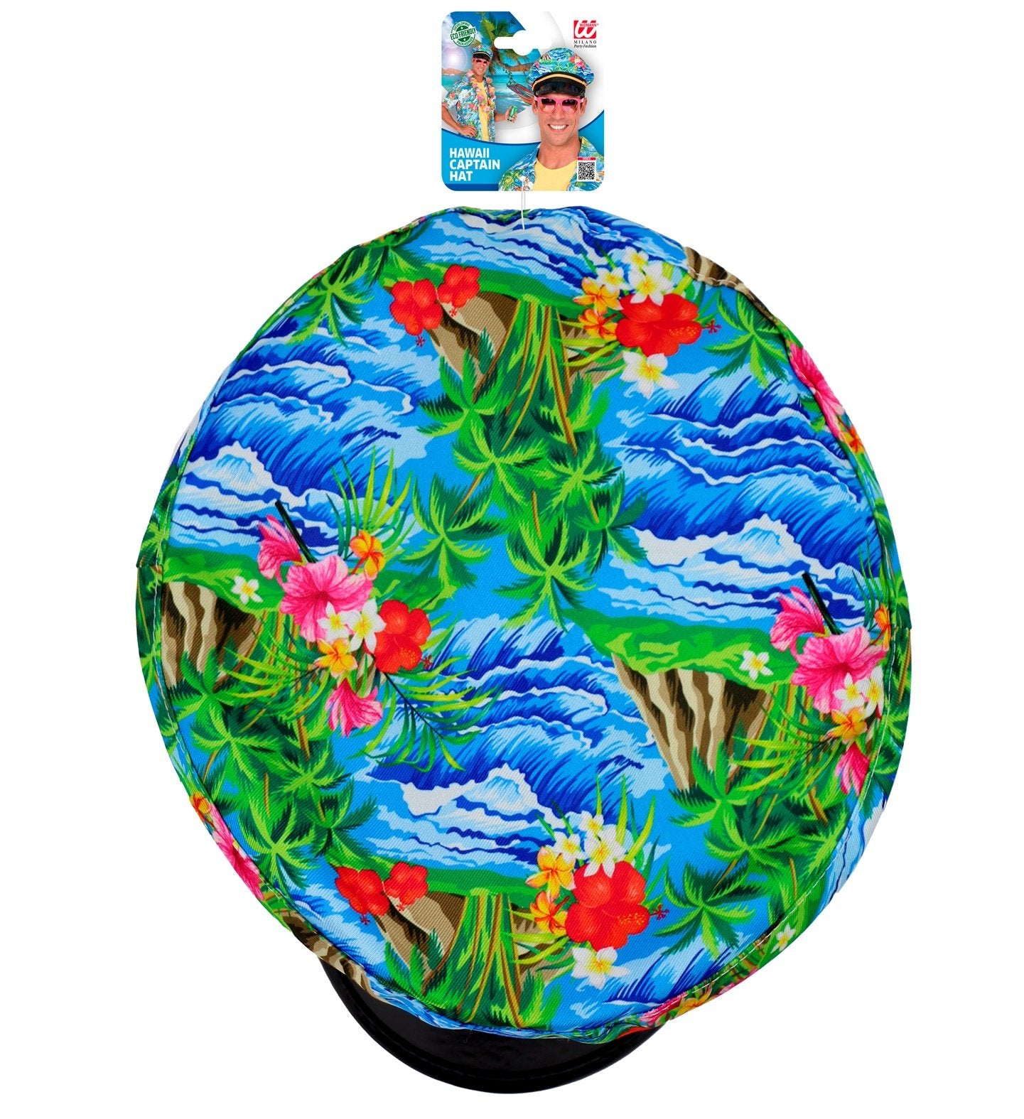 Hat Fedora Hawaiian Tropical Bright Ships Captain Style