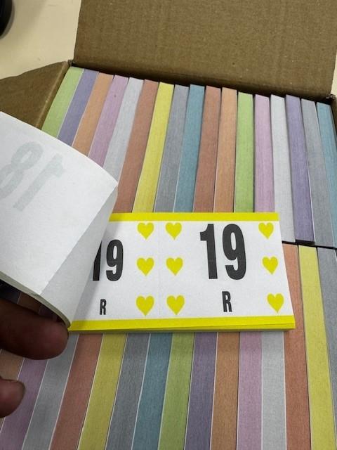 Fundraising Raffle Ticket Book Numbered 1-100 Each