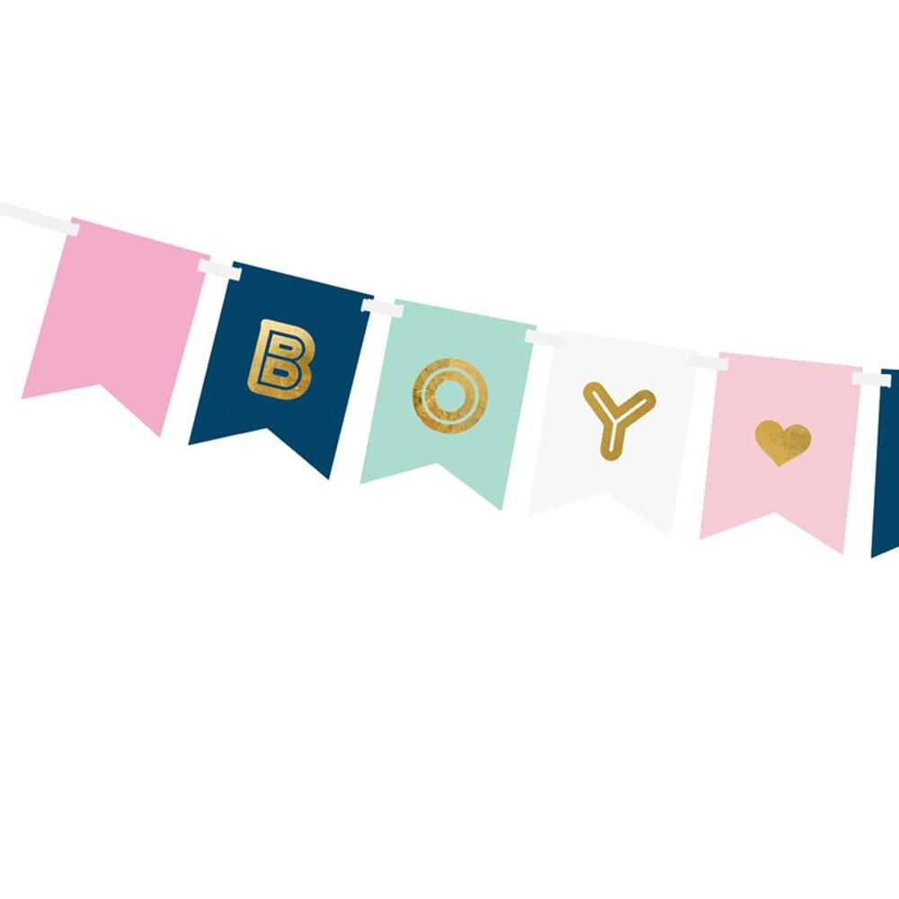 Gender Reveal Banner Baby Boy or Girl 1.75cm Long