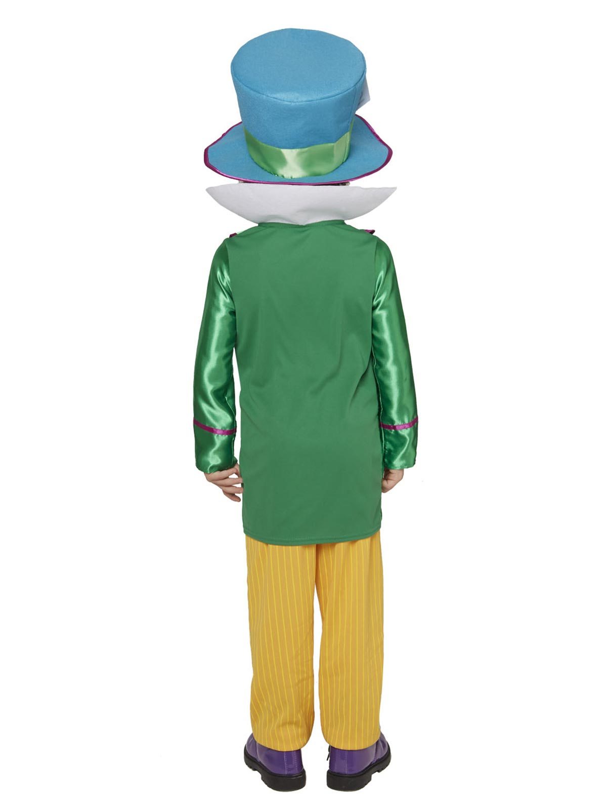 Costume Child Boys Mad Hatter Green And Yellow 6-8 Years