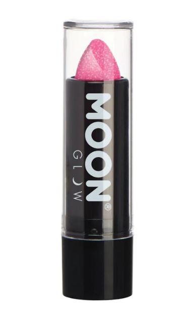 Iridescent Glitter Pink Lipstick 4.2g Moon Glow Cosmetics