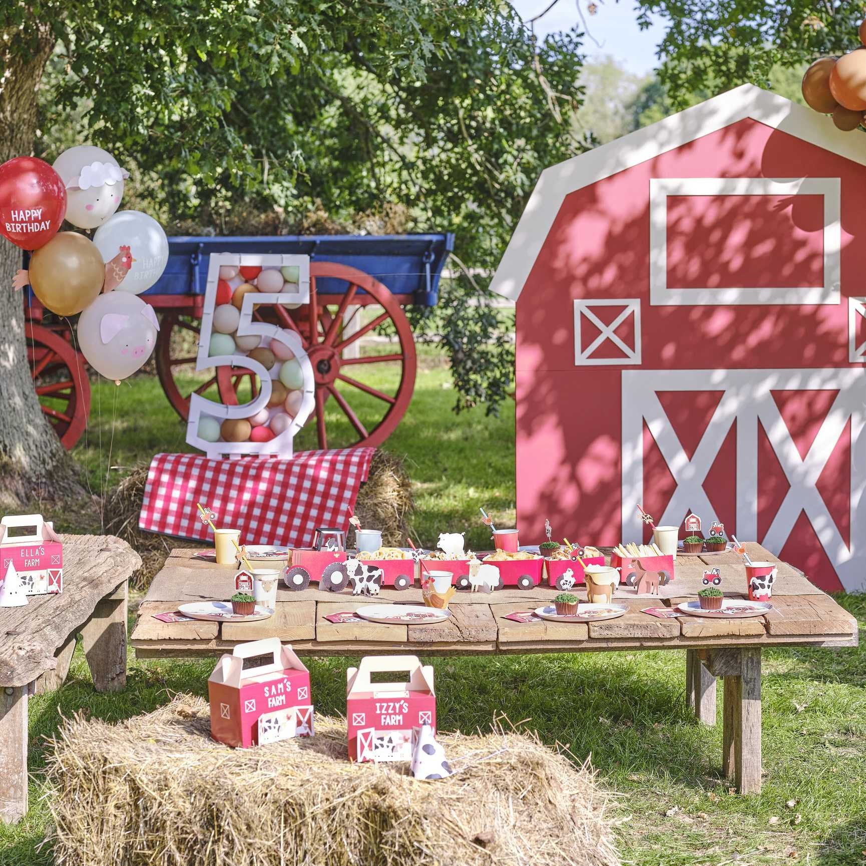 Farm Friends Tractor & Trailer Treat Kit For Party Snacks