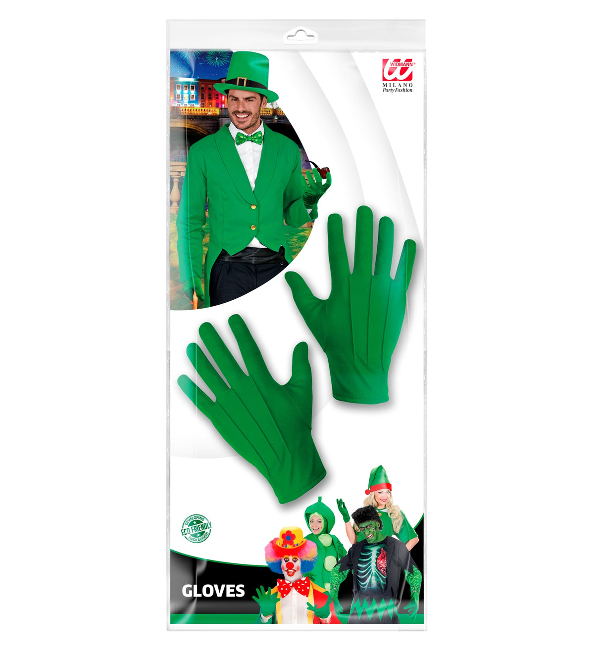 Gloves Short Green Adult Character Costume Accessory