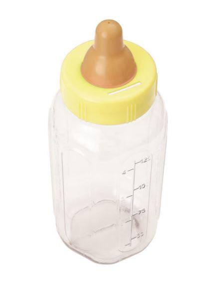 Baby Shower Favour Large Bottle Yellow 28cm
