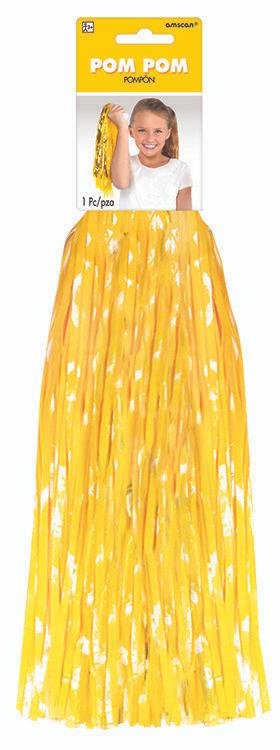 Yellow Team Spirit Pom Pom 38cm Sports Supporter