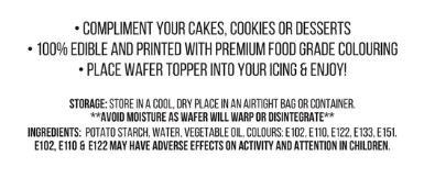 Edible Icing Wafer Topper Pink Purple Butterflys