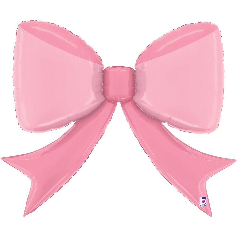 Balloon Foil Shape Pretty Pink Bow 104cm