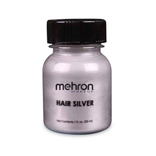 Mehron Hair Silver Colour With Brush 30ml