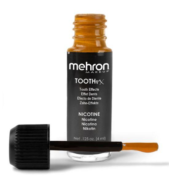 Tooth/Teeth Paint Fx Nicotine Brown 4ml Special Effects Mehron Brand Deluxe