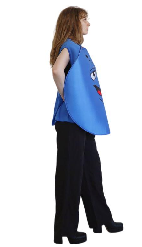 Costume Adult Coloured Chocolate Blue Comical/Funny One Size